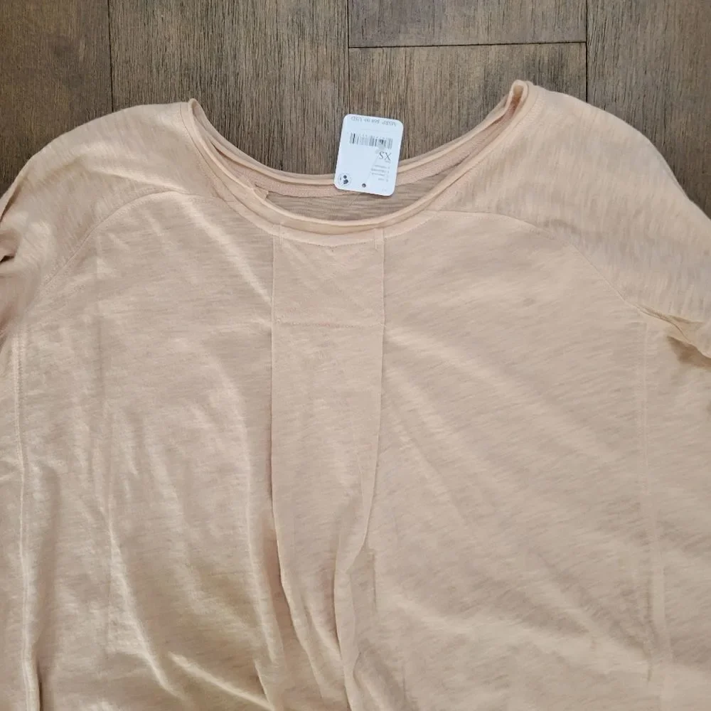 FREE PEOPLE new ARIA top COTTON BLEND in Misty Mink XS NEW